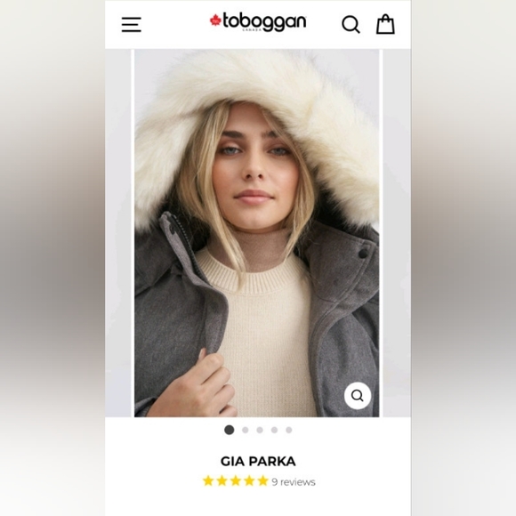 Toboggan Gia Parka - LIKE NEW - Picture 2 of 4